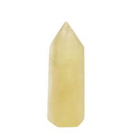 Cristal amarelo Decoração Ponto, Cónico, polido, unissex, amarelo, 50-90mm, vendido por PC