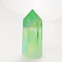 quartz clair Point de Décoration, Conique, Placage, unisexe, vert, 50-90mm, Vendu par PC