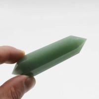 Зеленый авантюрин Точка украшения, Коническая, полированный, Мужская, зеленый, 50-70mm, продается PC