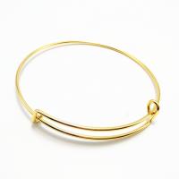 Iron Bangle, Donut, plated, Adjustable & Unisex, more colors for choice, nickel, lead & cadmium free, Inner Diameter:Approx 65mm, Sold By PC