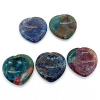 Agate Thumb Worry Stone Heart Massage mixed colors Sold By PC