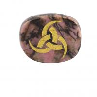 pierre gemme décoration, ellipse, vernis au four, différents matériaux pour le choix, plus de couleurs à choisir, 20x25x6mm, Vendu par PC