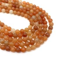 Red Aventurine Beads Round DIY Sold Per Approx 14.96 Inch Strand