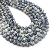 Map Stone Beads Round DIY Sold Per Approx 14.96 Inch Strand