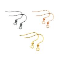 Stainless Steel Hook Earwire 304 Stainless Steel Galvanic plating fashion jewelry & polished & DIY & Unisex Sold By Bag