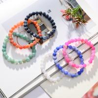 Effloresce Agate Bracelet, fashion jewelry & Unisex & anti-fatigue, more colors for choice, 8mm, Sold Per Approx 7.48 Inch Strand