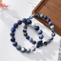 Sodalite Couple Bracelet, handmade, fashion jewelry & Unisex & different size for choice, 8mm,10mm, Sold Per Approx 7.48 Inch Strand