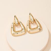 Zinc Alloy Drop Earrings gold color plated fashion jewelry & for woman & hollow nickel lead & cadmium free Sold By Pair