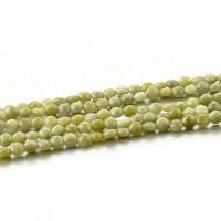 Grânulos de gemstone jóias, Pedra natural, Coluna, polido, DIY, verde, 6mm, vendido para 38 cm Strand