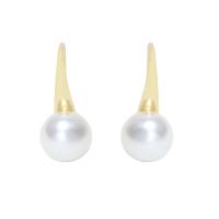 925 Sterling Silver Drop &  Dangle Earrings with Plastic Pearl sterling silver earring hook for woman Sold By Pair
