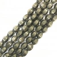 Pyrite dorée perles, poli, DIY, doré, Vendu par Environ 38 cm brin