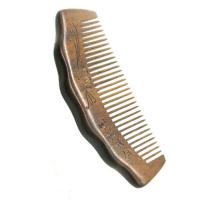 Decorative Hair Combs, Sapotaceae, Carved, mixed colors, 55x130mm, Sold By PC