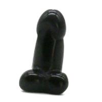 Czarny kamień Ozdoba, Rzeźbione, czarny, sprzedane przez PC