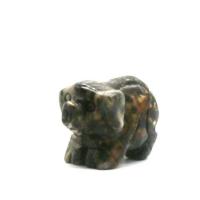 African Bloodstone Decoration, Pig, Carved, mixed colors, 38mm, Sold By PC