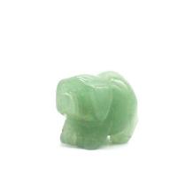 Зеленый авантюрин Декоративные украшения, Свинья, резной, зеленый, 38mm, продается PC