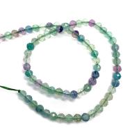 Perles de fluorite, Fluorine, Rond, DIY & facettes, couleurs mélangées, 6mm, Vendu par Environ 14.96 pouce brin