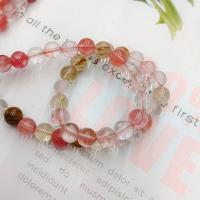 Watermelon Beads, Round, polished, DIY & different size for choice, mixed colors, Sold Per Approx 14.96 Inch Strand