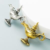 Enamel Brooch Zinc Alloy Lamp of Aladdin plated fashion jewelry & for woman nickel lead & cadmium free Sold By PC