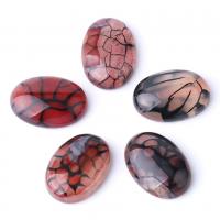 Dragon Veins Agate Cabochon, Oval, natural, different size for choice, 15*20mm,25*35mm, Sold By PC