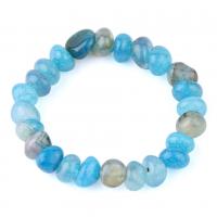 Agate Jewelry Bracelet, fashion jewelry & Unisex, more colors for choice, Sold Per Approx 7.68 Inch Strand