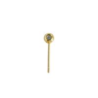 Brass Earring Stud Component plated DIY nickel lead & cadmium free Sold By Lot