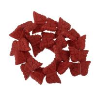 Cinnabar Beads Butterfly carved dark red Sold Per Approx 15 Inch Strand