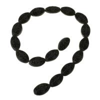 Cinnabar Beads carved black Sold Per Approx 15.5 Inch Strand