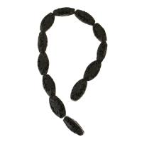 Cinnabar Beads carved black Sold Per Approx 14.5 Inch Strand