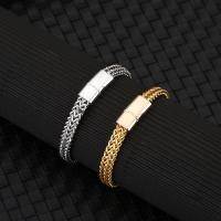 Bijoux bracelet en acier inoxydable, Acier inoxydable 304, bijoux de mode & longueur différente pour le choix & unisexe, plus de couleurs à choisir, Vendu par PC