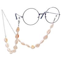 Zinc Alloy Glasses Chain with Shell anti-skidding & Unisex nickel lead & cadmium free Length Approx 73 cm Sold By PC