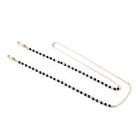 Seedbead Glasses Chain with brass chain portable & Unisex nickel lead & cadmium free Length Approx 72 cm Sold By PC