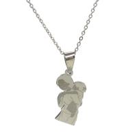 304 Stainless Steel Necklace, Mother Day Jewelry & different styles for choice & for woman, Length:Approx 19.69 Inch, Sold By PC
