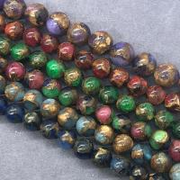 Cloisonne-Stein Perle, rund, poliert, DIY & verschiedene Größen vorhanden, keine, verkauft von Strang
