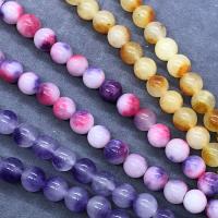 Chalzedon Perle, rund, poliert, DIY & verschiedene Größen vorhanden, keine, verkauft von Strang