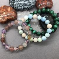 Gemstone Bracelets, Natural Stone, Round, Unisex & anti-fatigue & different styles for choice, more colors for choice, Sold By PC