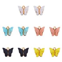 Zinc Alloy Animal Pendants Butterfly gold color plated DIY nickel lead & cadmium free Sold By Bag