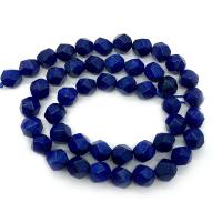 Lapis lazuli perler, Runde, Star Cut Faceted & du kan DIY & forskellig størrelse for valg, blå, Solgt Per Ca. 14.96 inch Strand