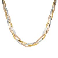 Titanstahl Halskette, mit Verlängerungskettchen von 1.97inch, Modeschmuck & für Frau, Länge:ca. 17.72 ZollInch, verkauft von PC
