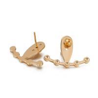 Brass Stud Earring, 14K gold-filled, fashion jewelry & different styles for choice & for woman, more colors for choice, nickel, lead & cadmium free, Sold By Pair