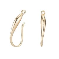 Brass Hook Earwire, 14K gold-filled, DIY, golden, nickel, lead & cadmium free, 6x17mm, Sold By Pair