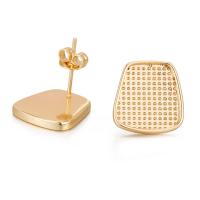Brass Stud Earring with Plastic Pearl 14K gold-filled DIY nickel lead & cadmium free Sold By Pair