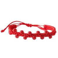 Porcelain Bracelet, with Polyester Cord, handmade, Unisex, more colors for choice, Length:Approx 21 cm, Sold By PC