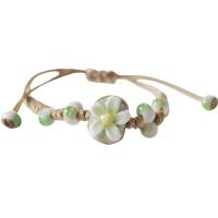 Porcelain Bracelet, with Polyester Cord, for woman, more colors for choice, Length:Approx 21 cm, Sold By PC