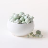 Perles bijoux en porcelaine, fait à la main, DIY, vert, Vendu par sac