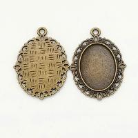 Tibetan Style Pendant Cabochon Setting, more colors for choice, 13x18mm, Sold By PC
