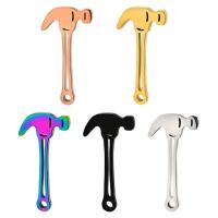 Stainless Steel Pendants 304 Stainless Steel hammer Vacuum Ion Plating Unisex Sold By PC