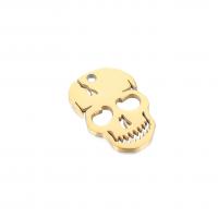 Acciaio inossidabile Skull Ciondoli, 304 acciaio inox, Teschio, gioielli di moda & Gioielli Halloween, nessuno, 10x15mm, Venduto da PC