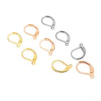 304 Stainless Steel Lever Back Earring Wires, Letter D, Galvanic plating, fashion jewelry & polished & DIY & Unisex, more colors for choice, 15.50x10mm, Sold By PC