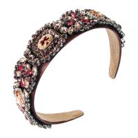 Hair Bands Cloth with Glass Rhinestone fashion jewelry & for woman & with rhinestone Sold By PC