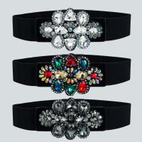 Decorative Belt Cloth for woman & with rhinestone 95mm 50mm Length Approx 28.34 Inch Sold By PC